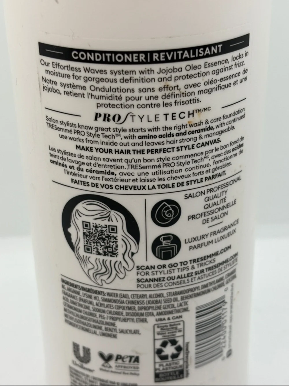 Tresemme Effortless Waves Conditioner Jojoba Oloe Essence 28 US FL oz new